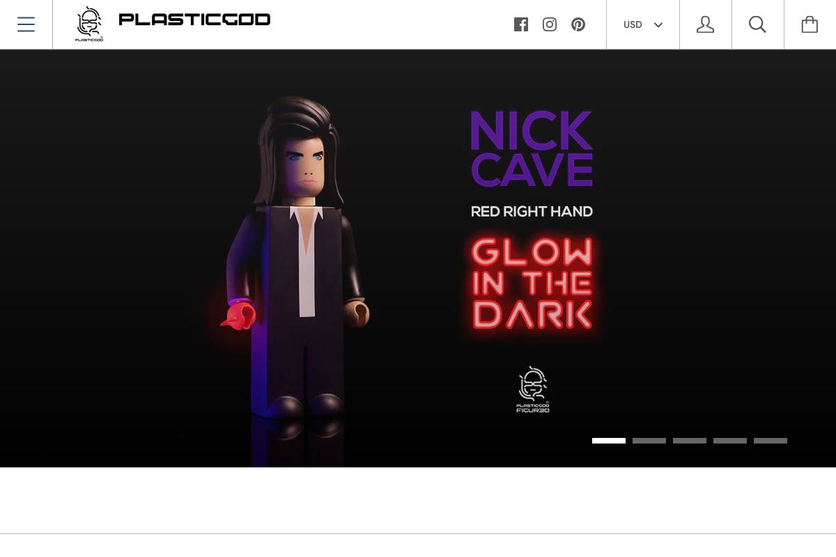 plasticgod.com homepage screenshot