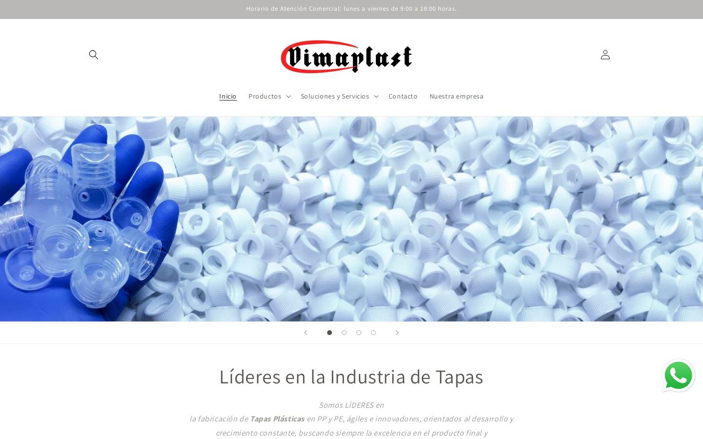 plasticosdima.cl homepage screenshot
