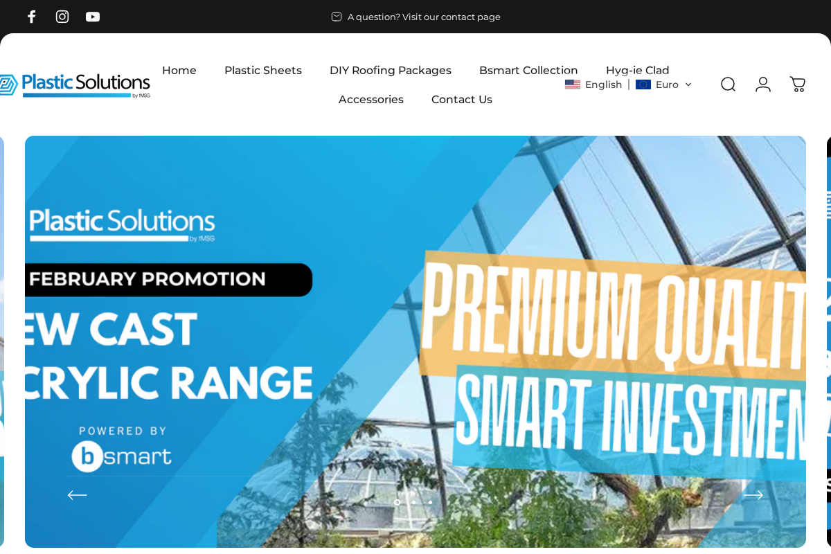 Plastic Solutions Ireland homepage screenshot