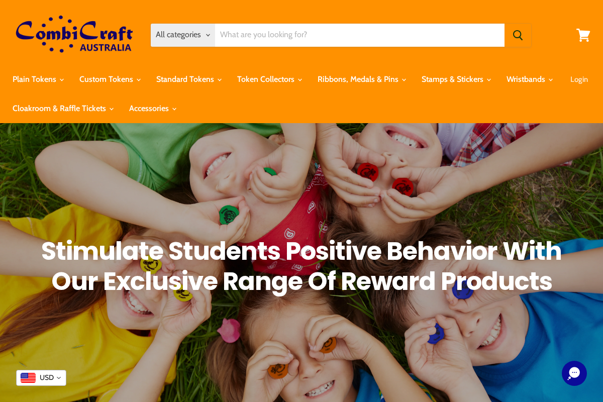 plastictokens.com.au homepage screenshot