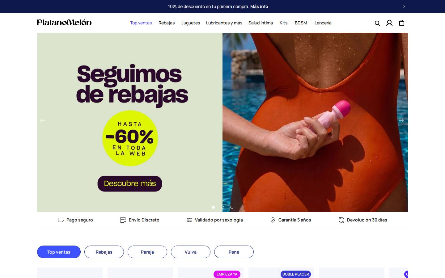 Platanomelón homepage screenshot