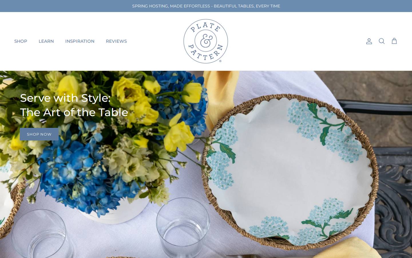 plateandpattern.net homepage screenshot