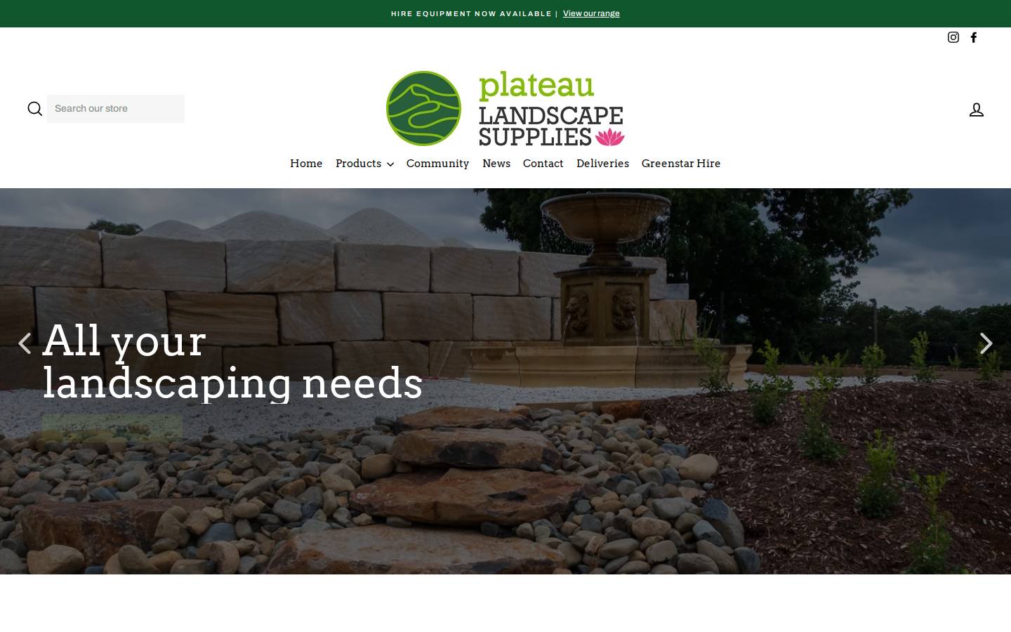 plateaulandscapesupplies.com.au homepage screenshot