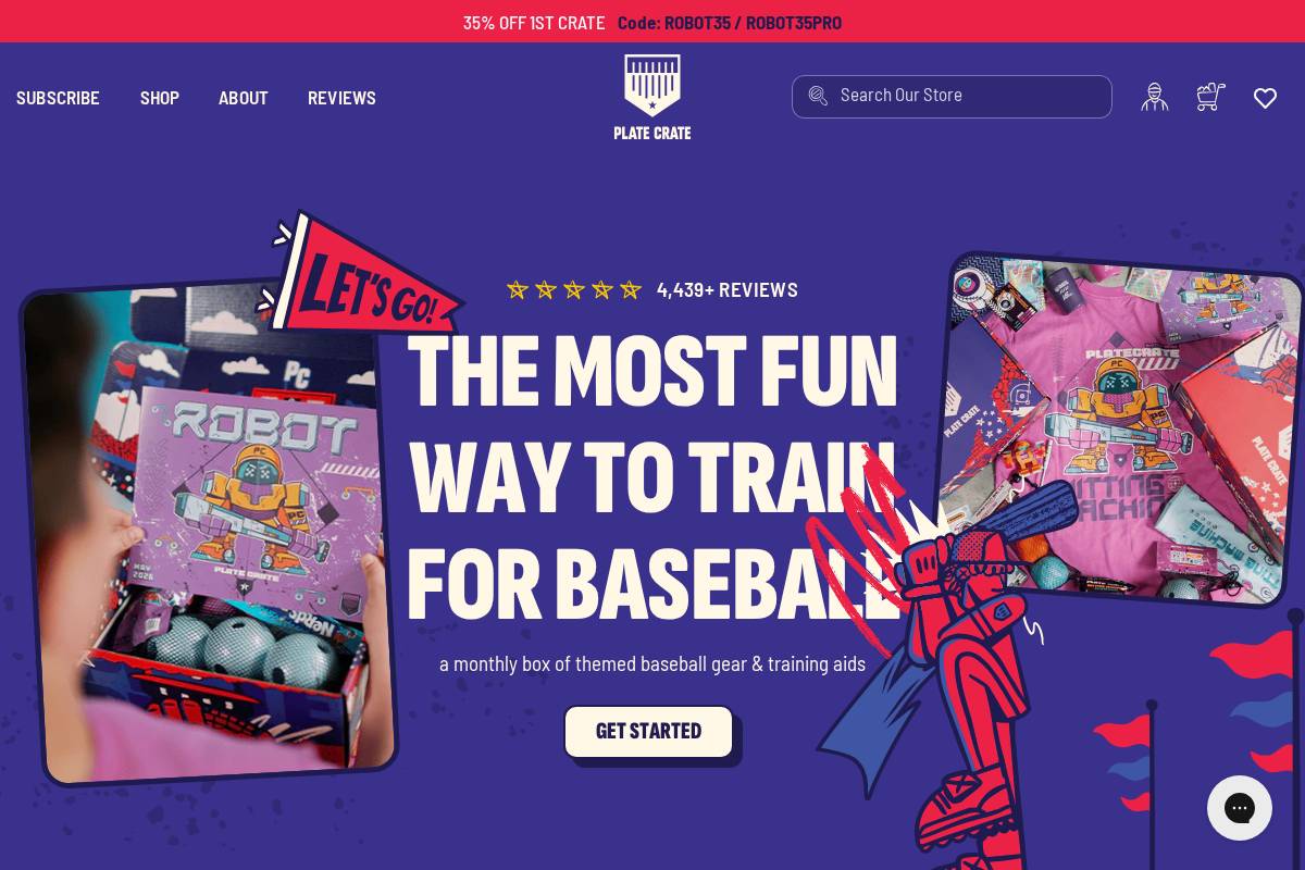 platecrate.com homepage screenshot