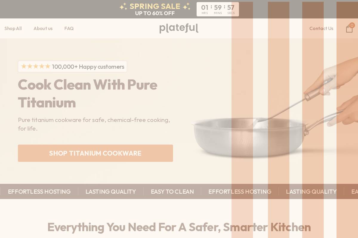 Plateful homepage screenshot