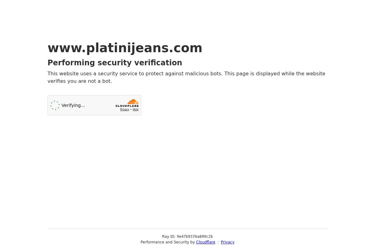 platinijeans.com homepage screenshot