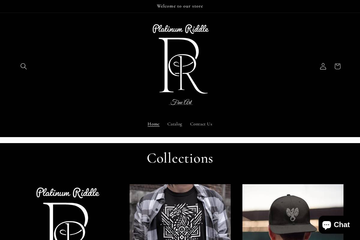 platinumriddle.com homepage screenshot