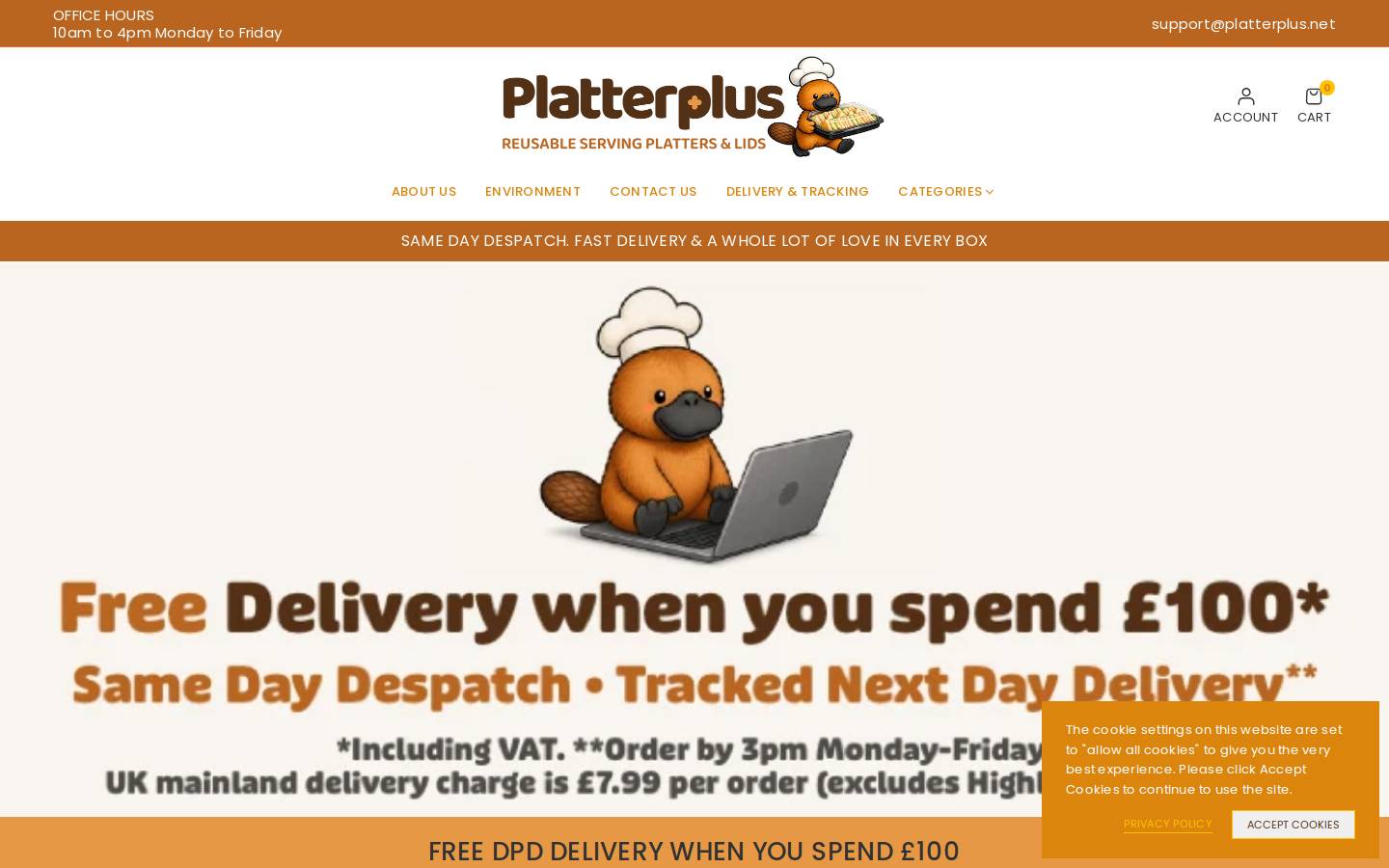 platterplus.co.uk homepage screenshot