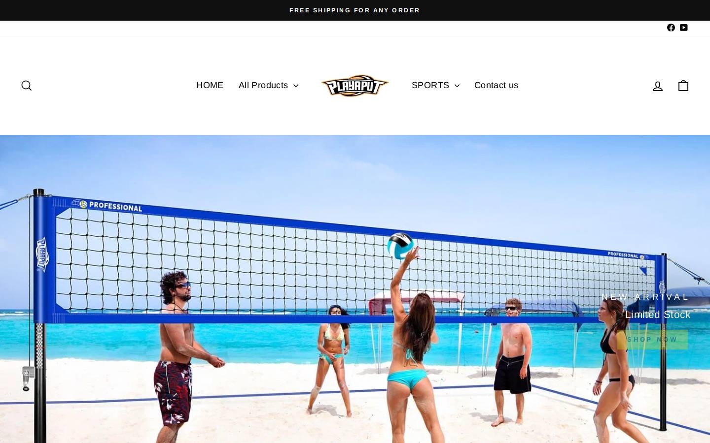 playaput.com homepage screenshot