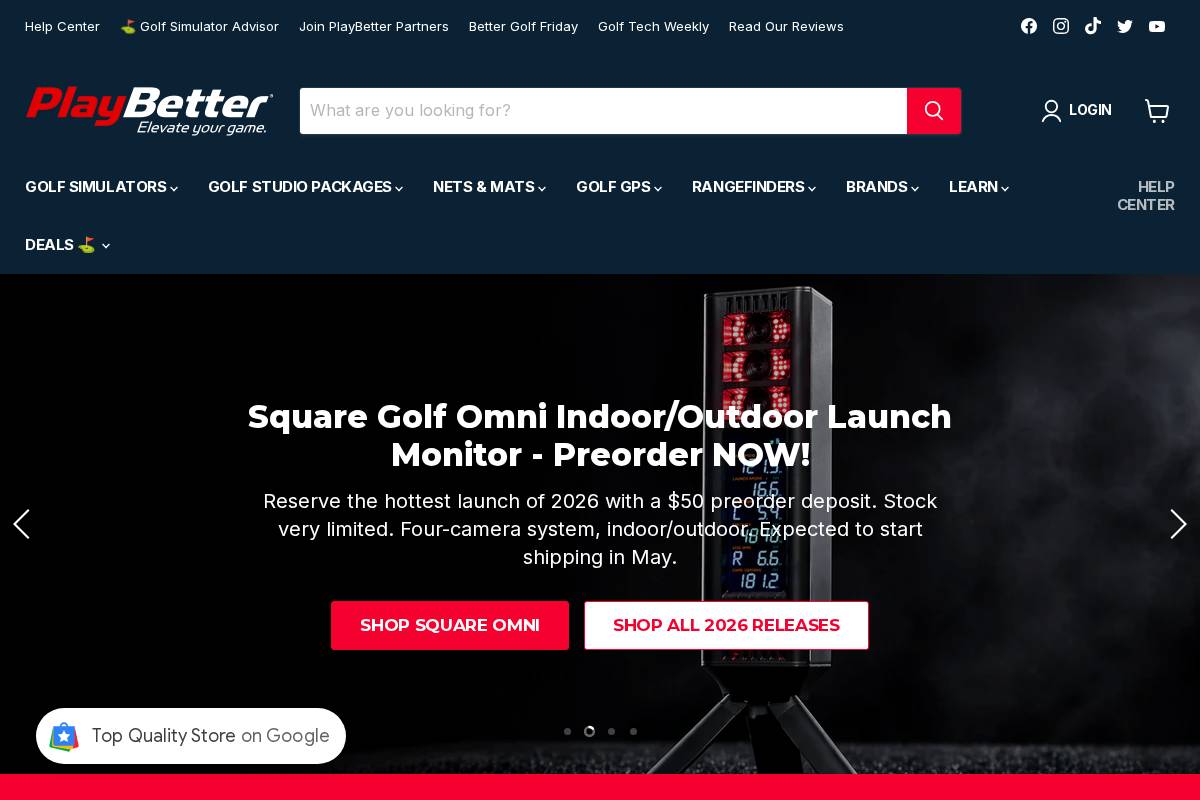 PlayBetter.com homepage screenshot