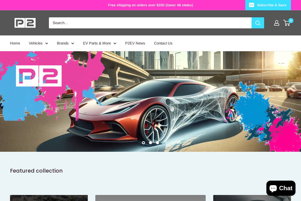 player2ev.com homepage screenshot