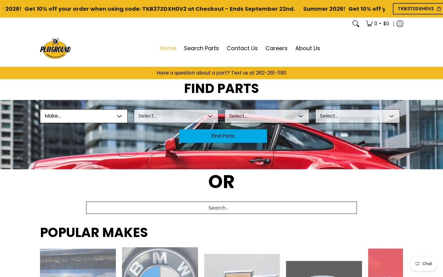 playgroundpar.com homepage screenshot