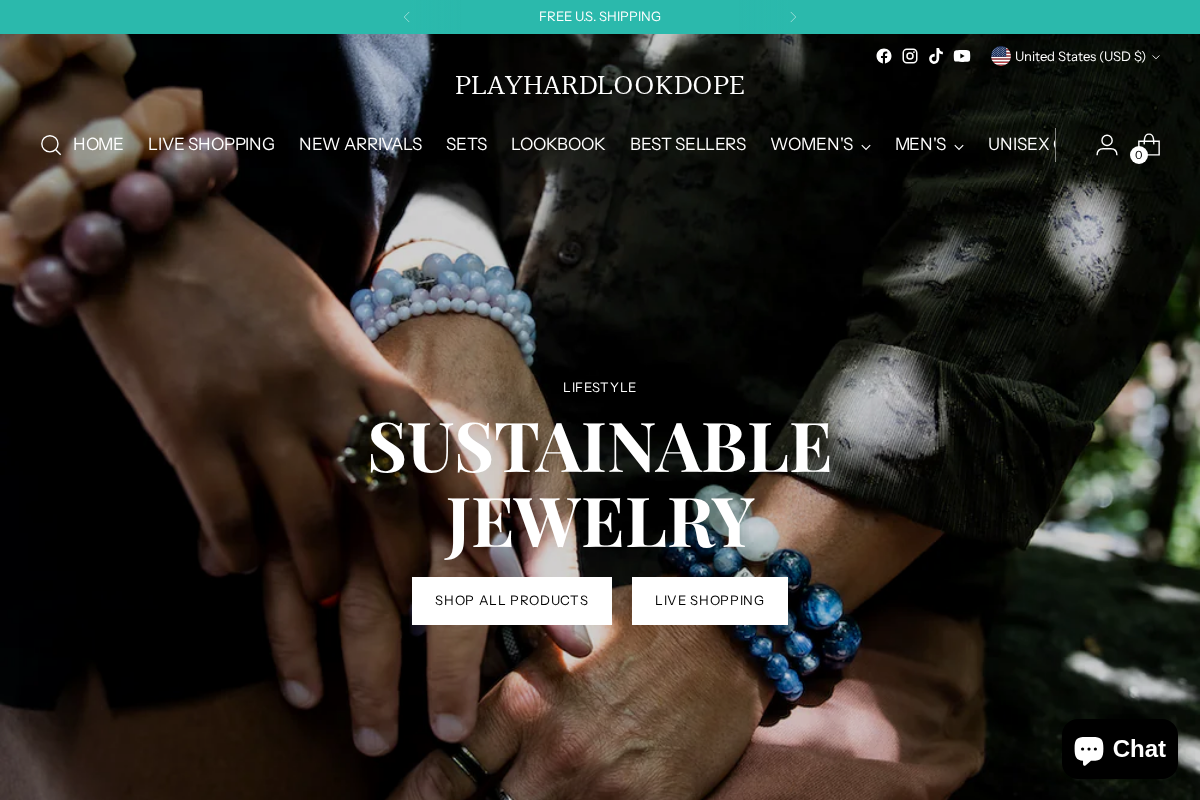 PlayHardLookDope homepage screenshot