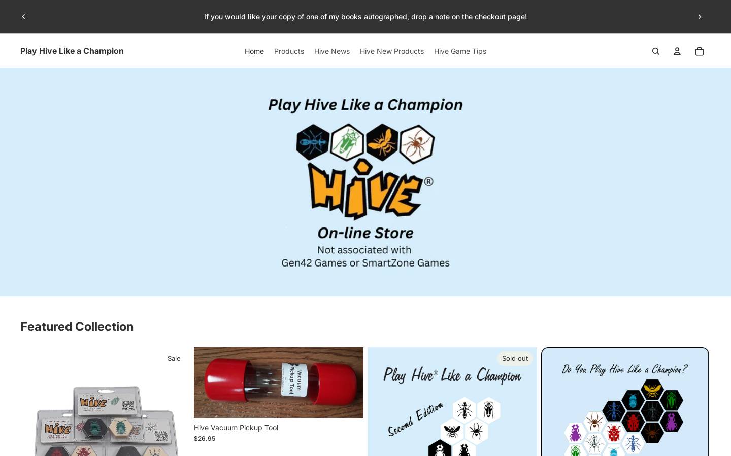 playhivelikeachampion.com homepage screenshot