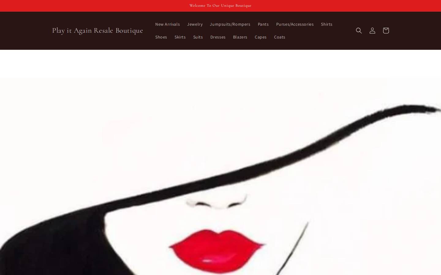playitagainresaleboutique.com homepage screenshot