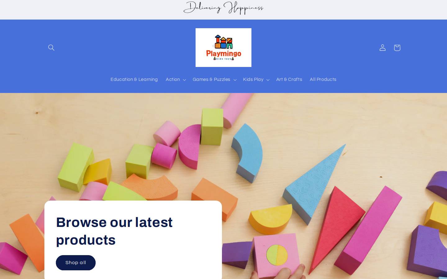 playmingo.in homepage screenshot