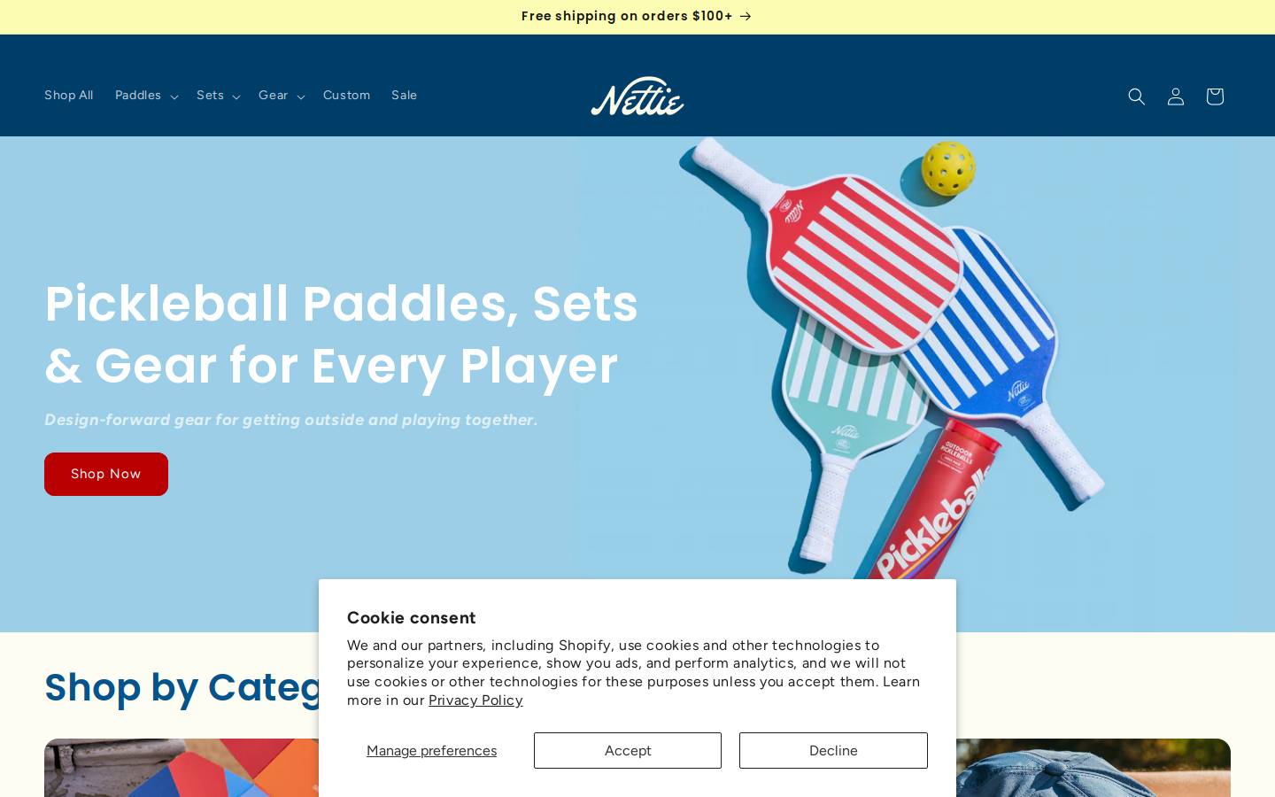 Playnettie homepage screenshot