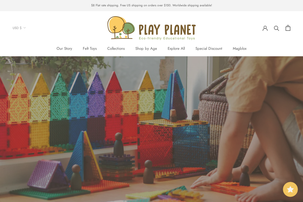 Play Planet homepage screenshot
