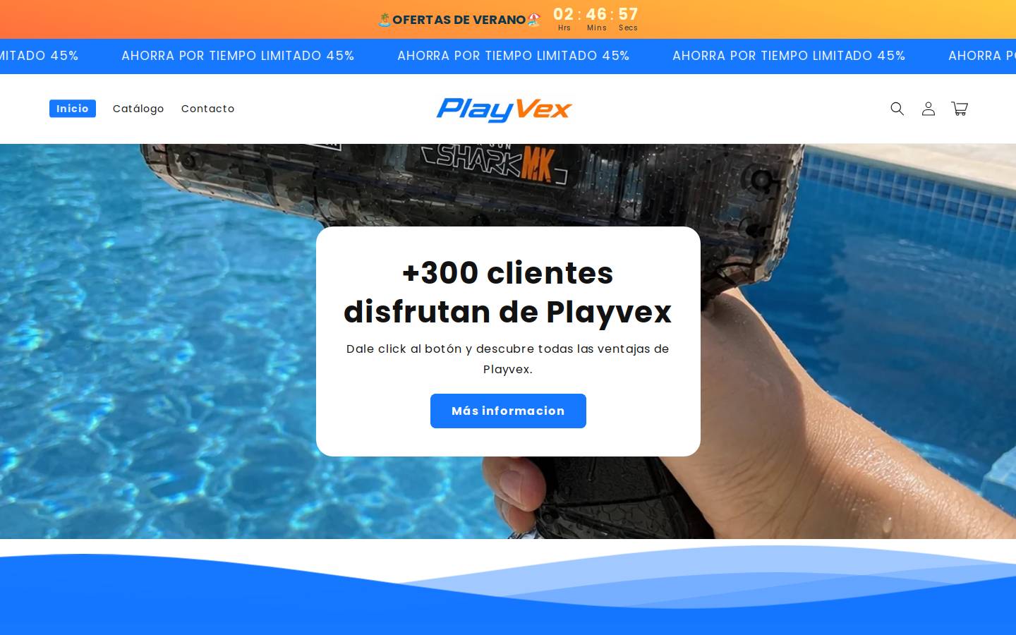 playvex.es homepage screenshot