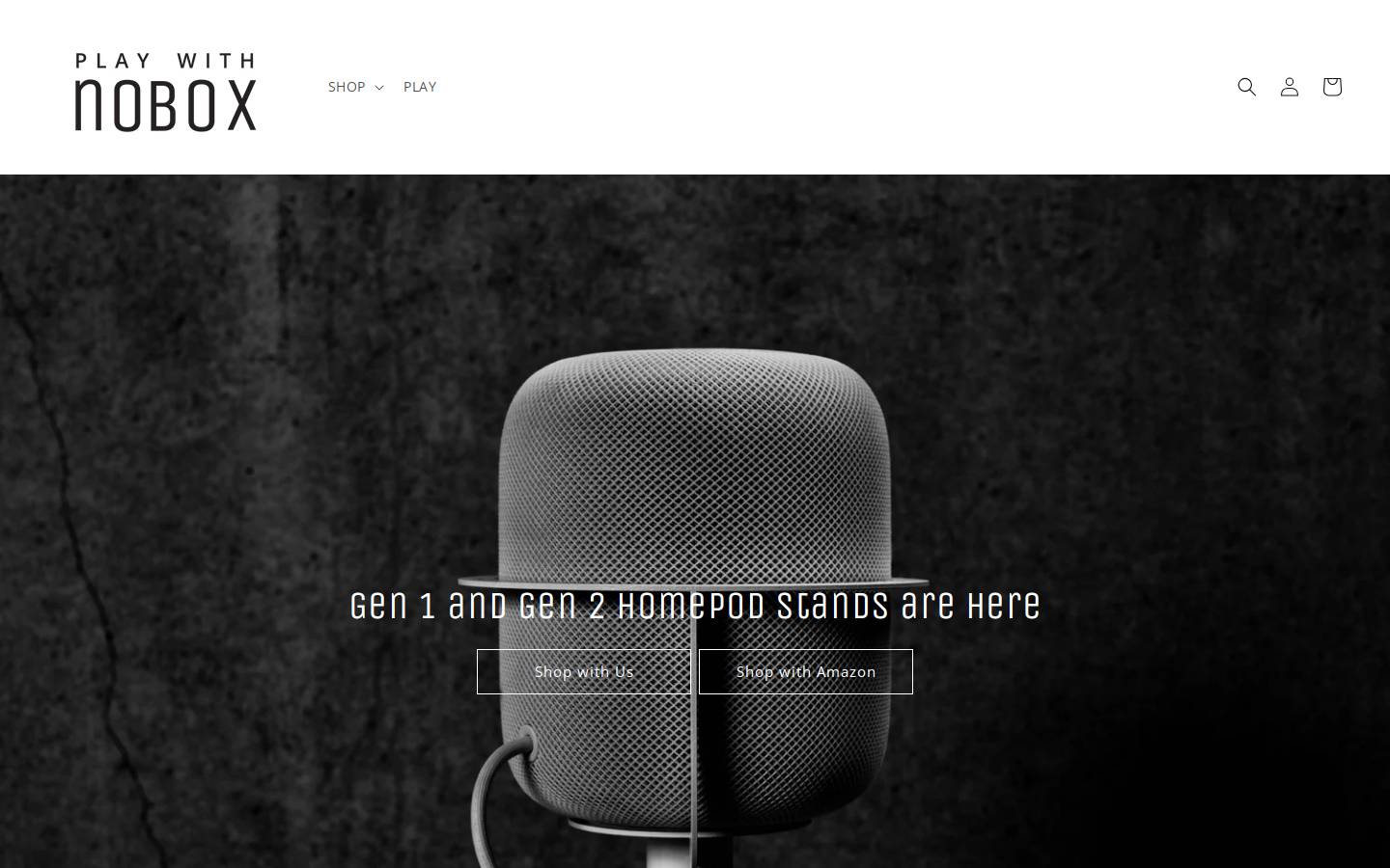 playwithnobox.com homepage screenshot