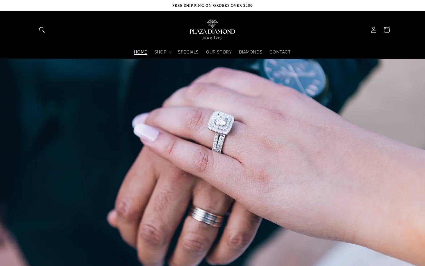 plazadiamondjewellery.com homepage screenshot