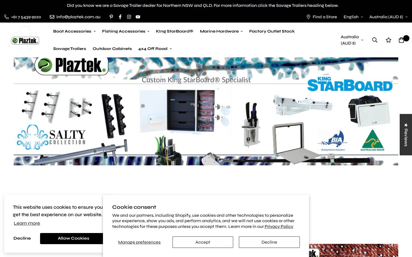 plaztek.com.au homepage screenshot