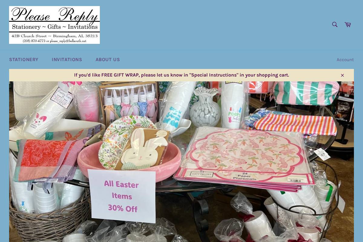 pleasereplyllc.com homepage screenshot