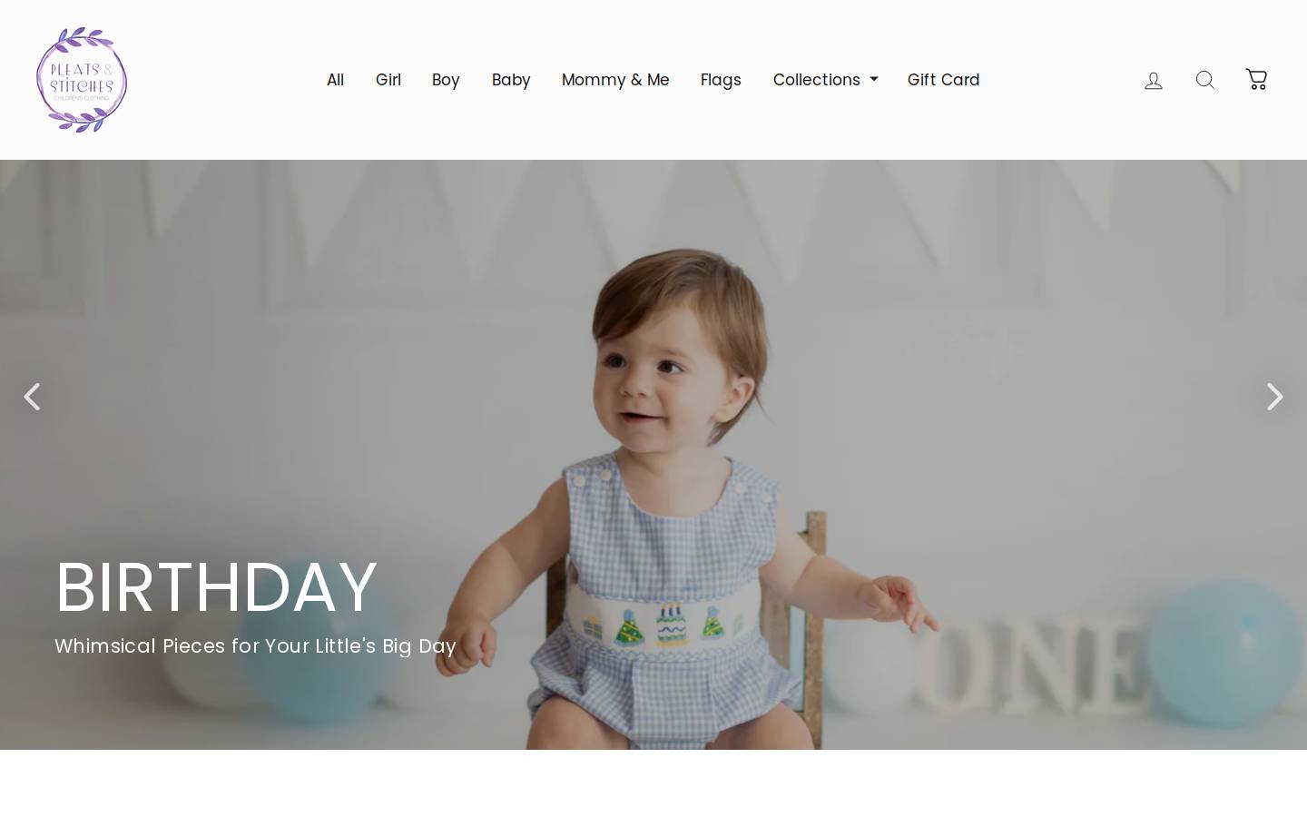 pleatsandstitches.com homepage screenshot
