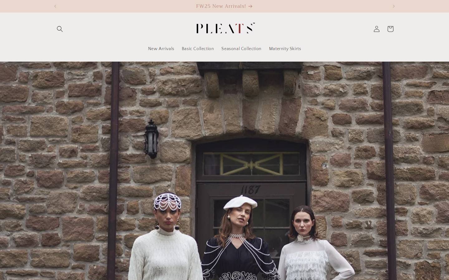 pleatsny.com homepage screenshot