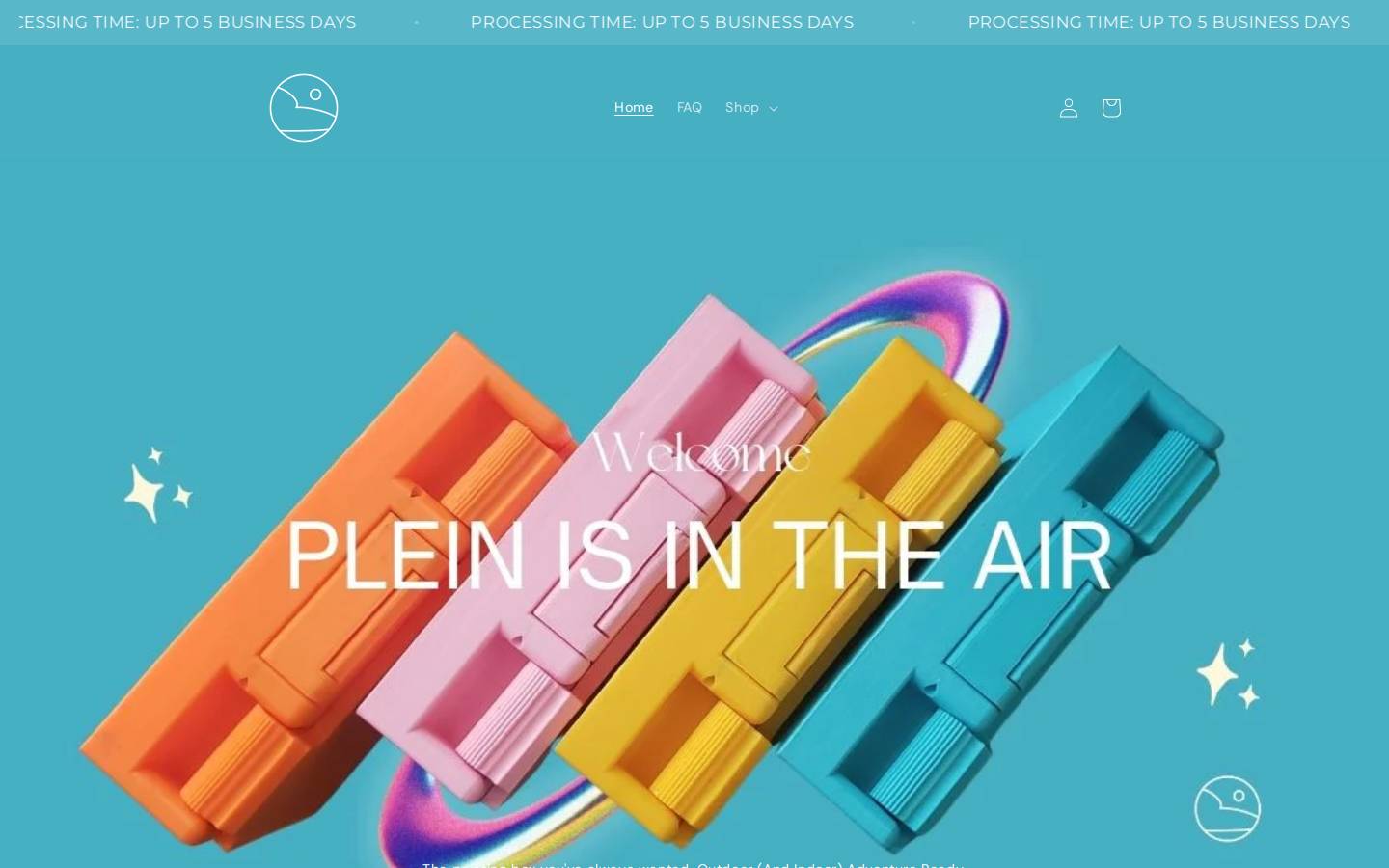 pleinisintheair.com homepage screenshot
