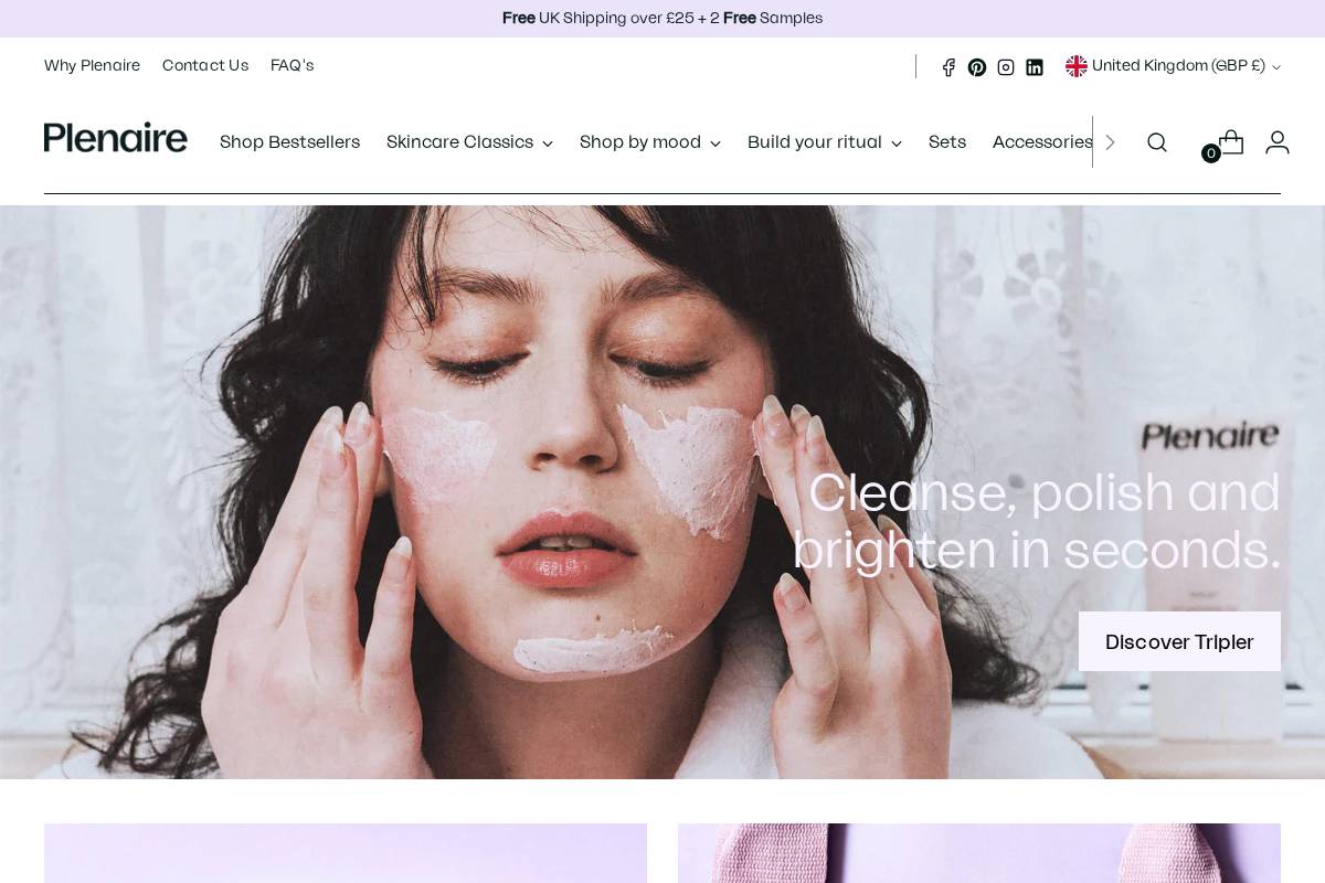 Plenaire homepage screenshot