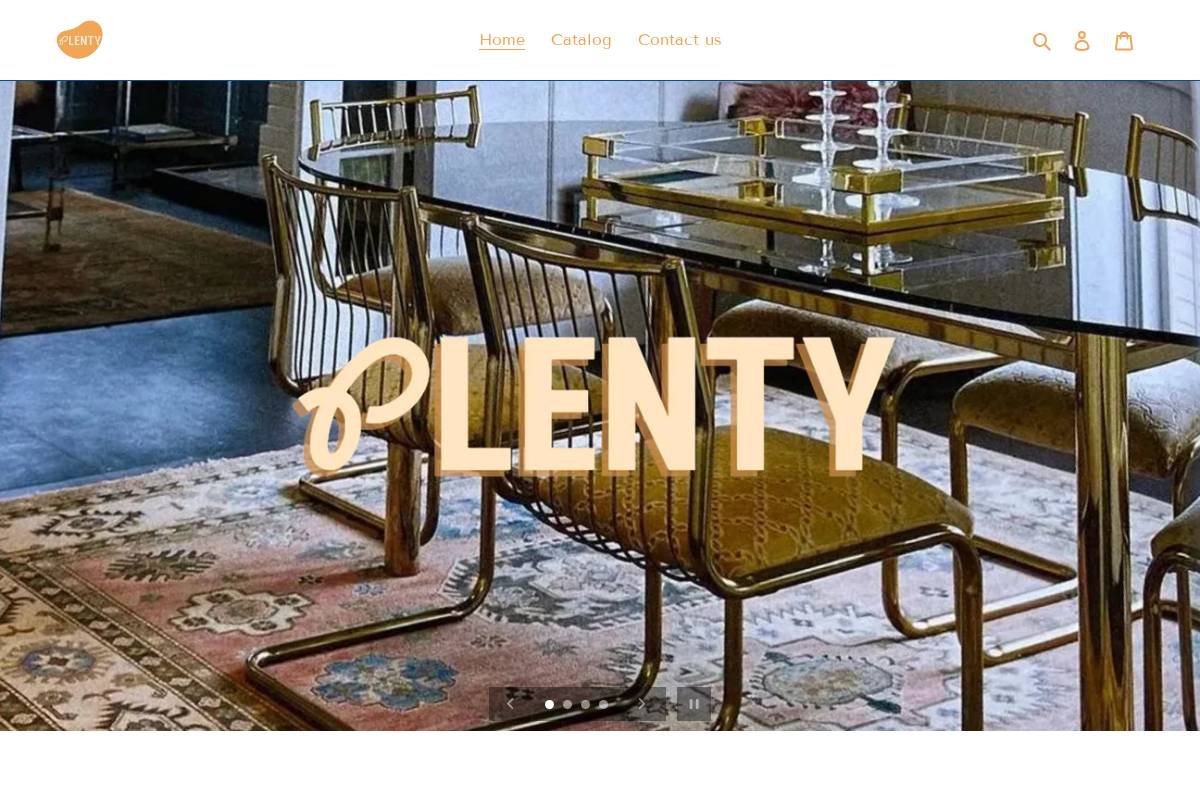 plentypreloved.com homepage screenshot