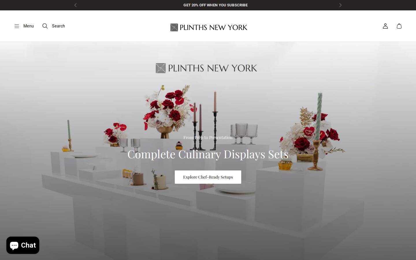 plinthsny.com homepage screenshot