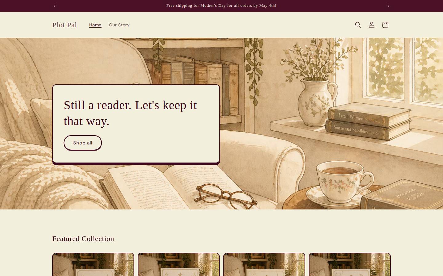 plotpal.shop homepage screenshot