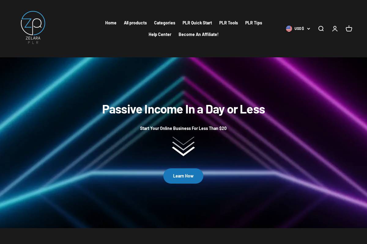 plrze.com homepage screenshot