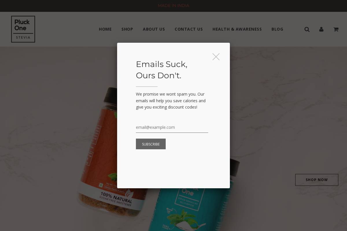 pluckone.farm homepage screenshot