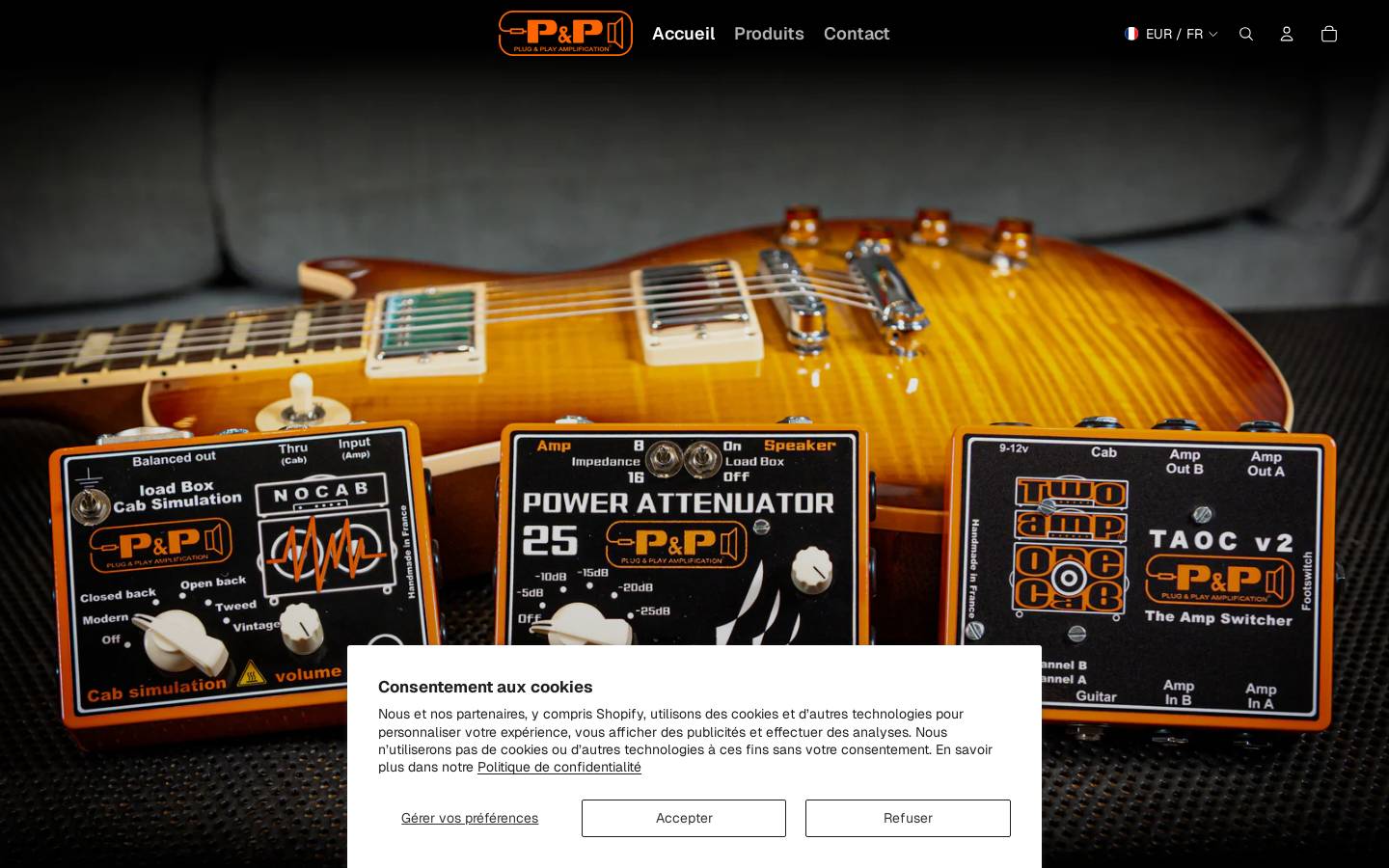 plugandplay-amp.com homepage screenshot