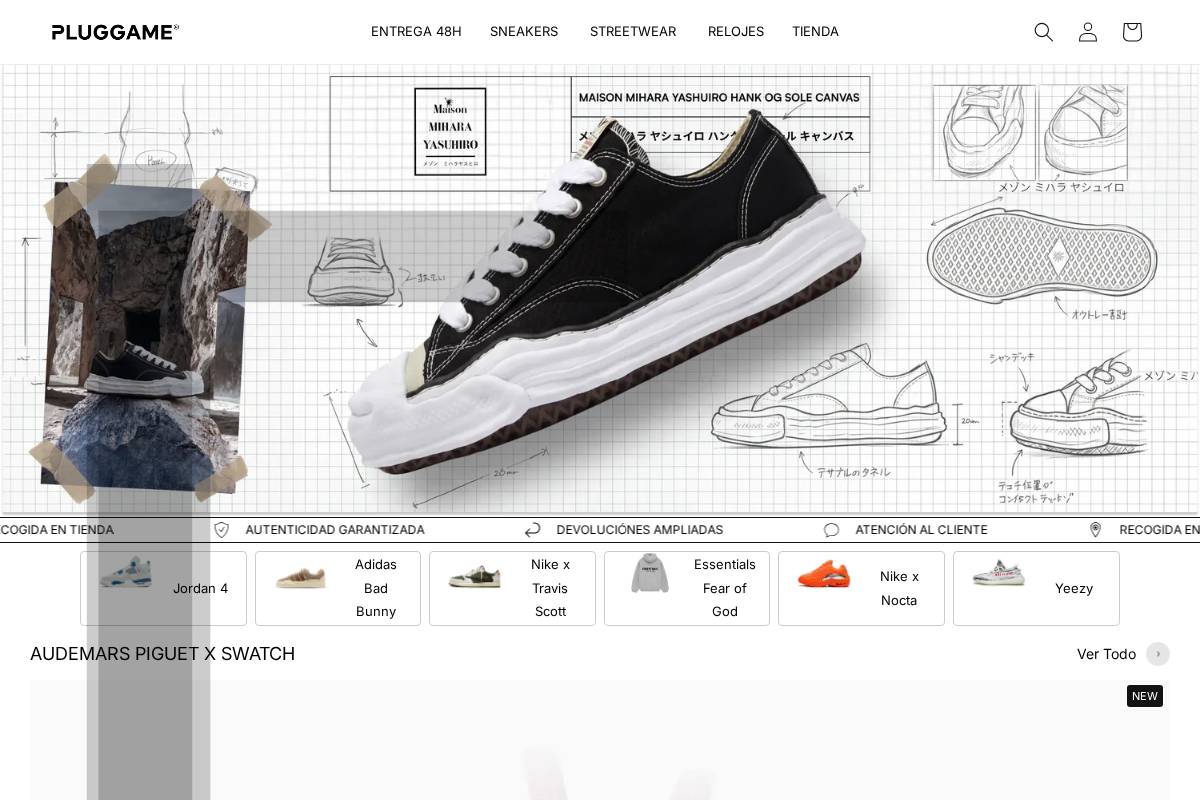 Pluggame homepage screenshot
