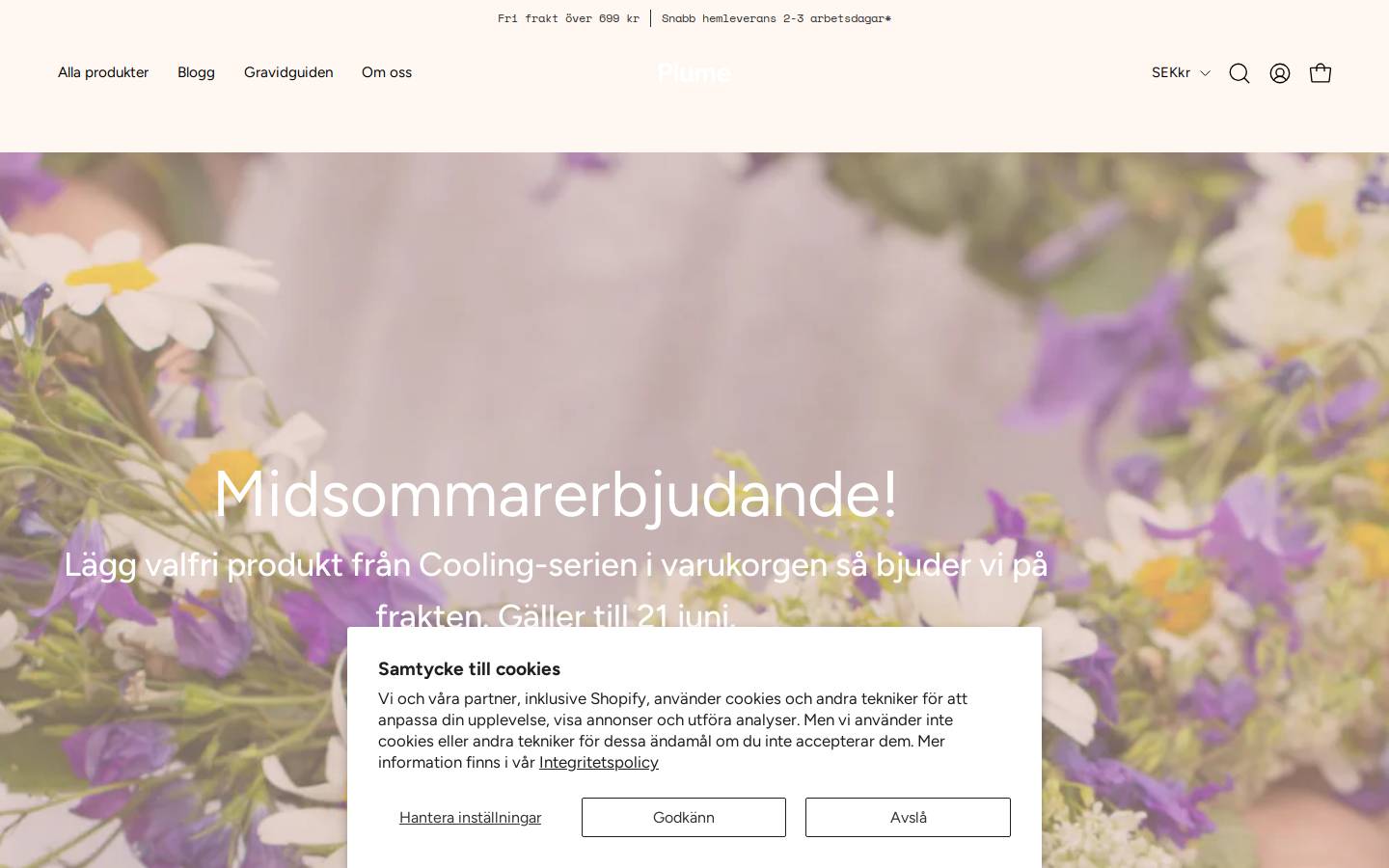 Plume homepage screenshot