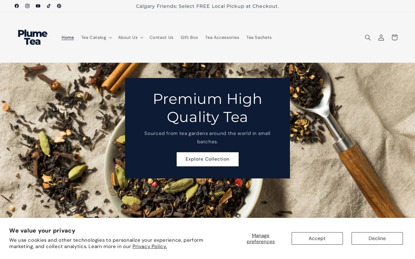 plumetea.com homepage screenshot