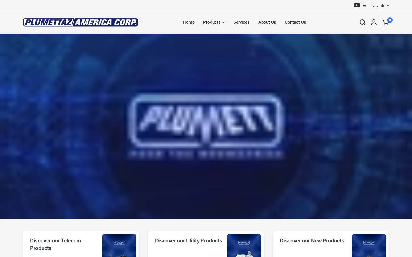 plumettazamerica.com homepage screenshot