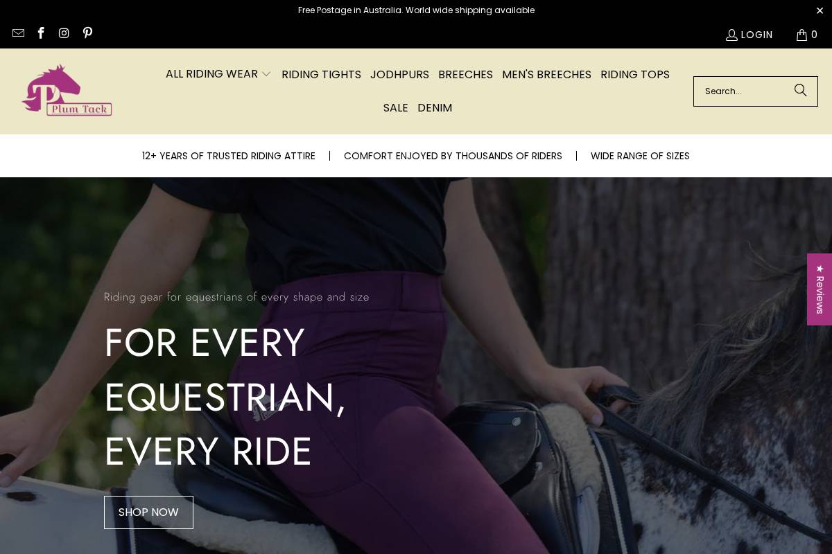 plumtack.com.au homepage screenshot