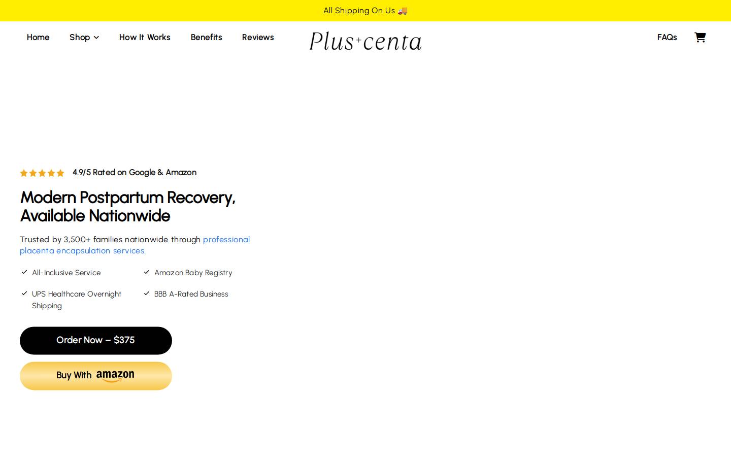 PLUSCENTA homepage screenshot