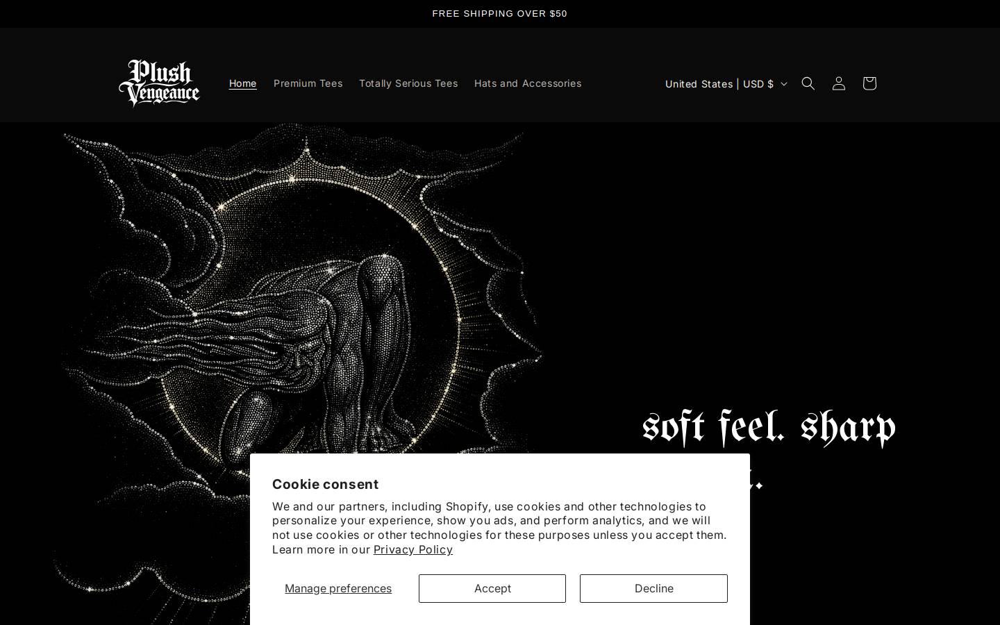 plushvengeance.com homepage screenshot