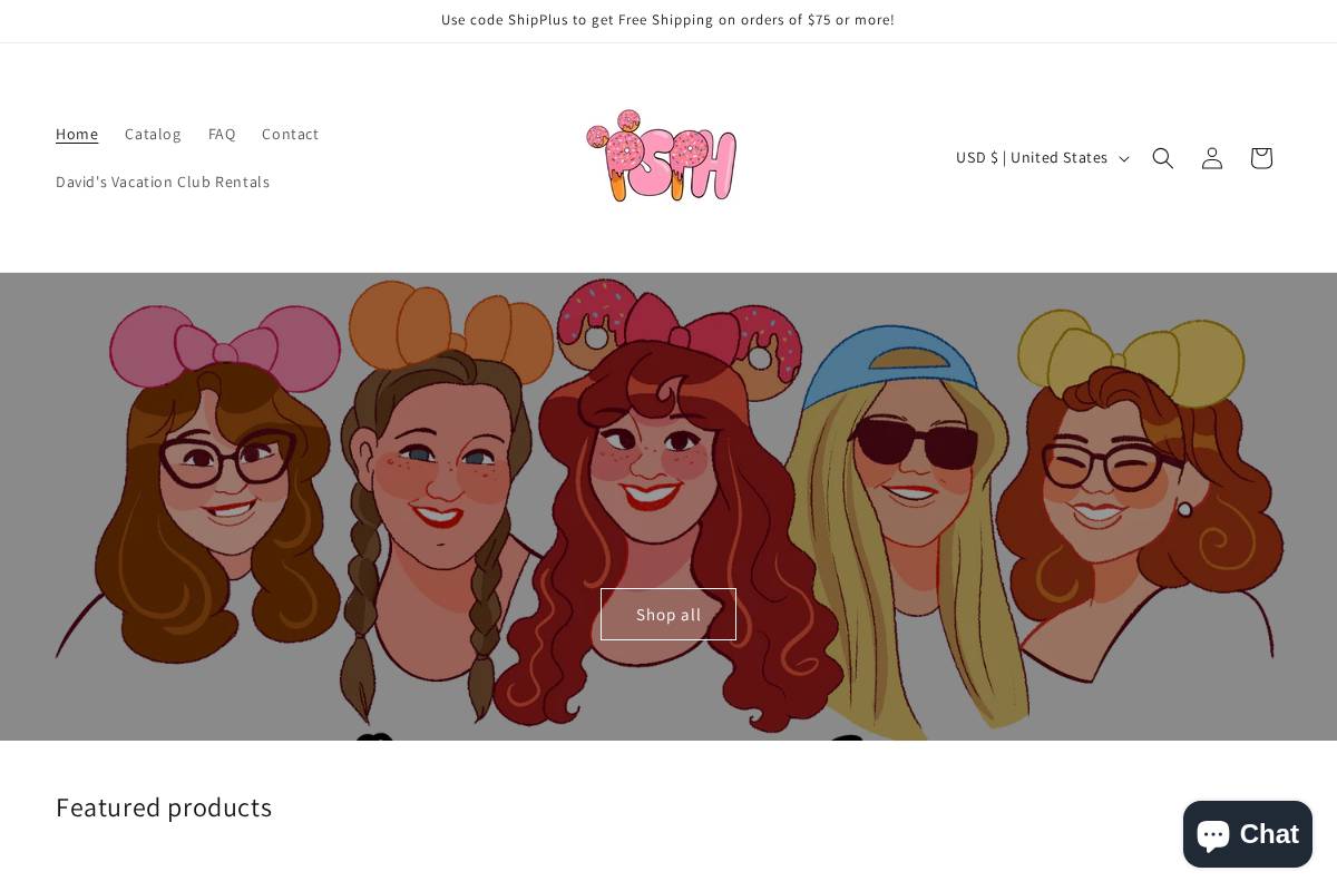 plussizeparkhoppers.com homepage screenshot