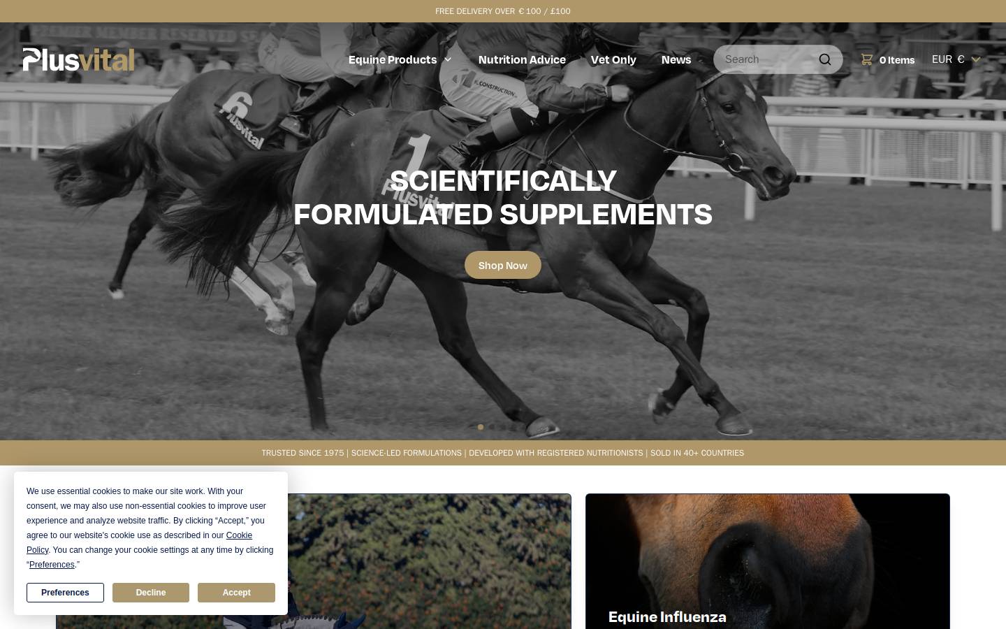 plusvital.com homepage screenshot