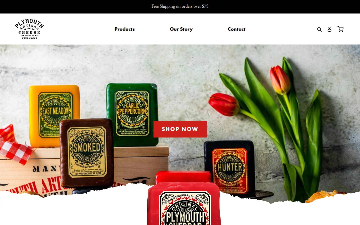 plymouthcheese.com homepage screenshot