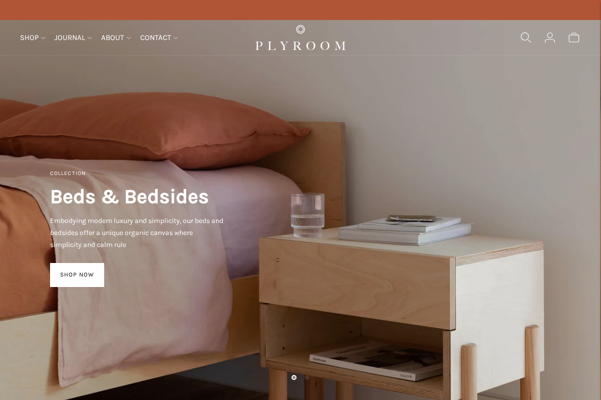 Plyroom homepage screenshot