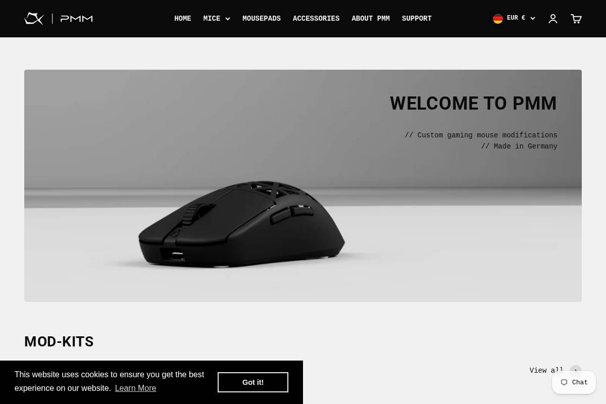 pmm.gg homepage screenshot