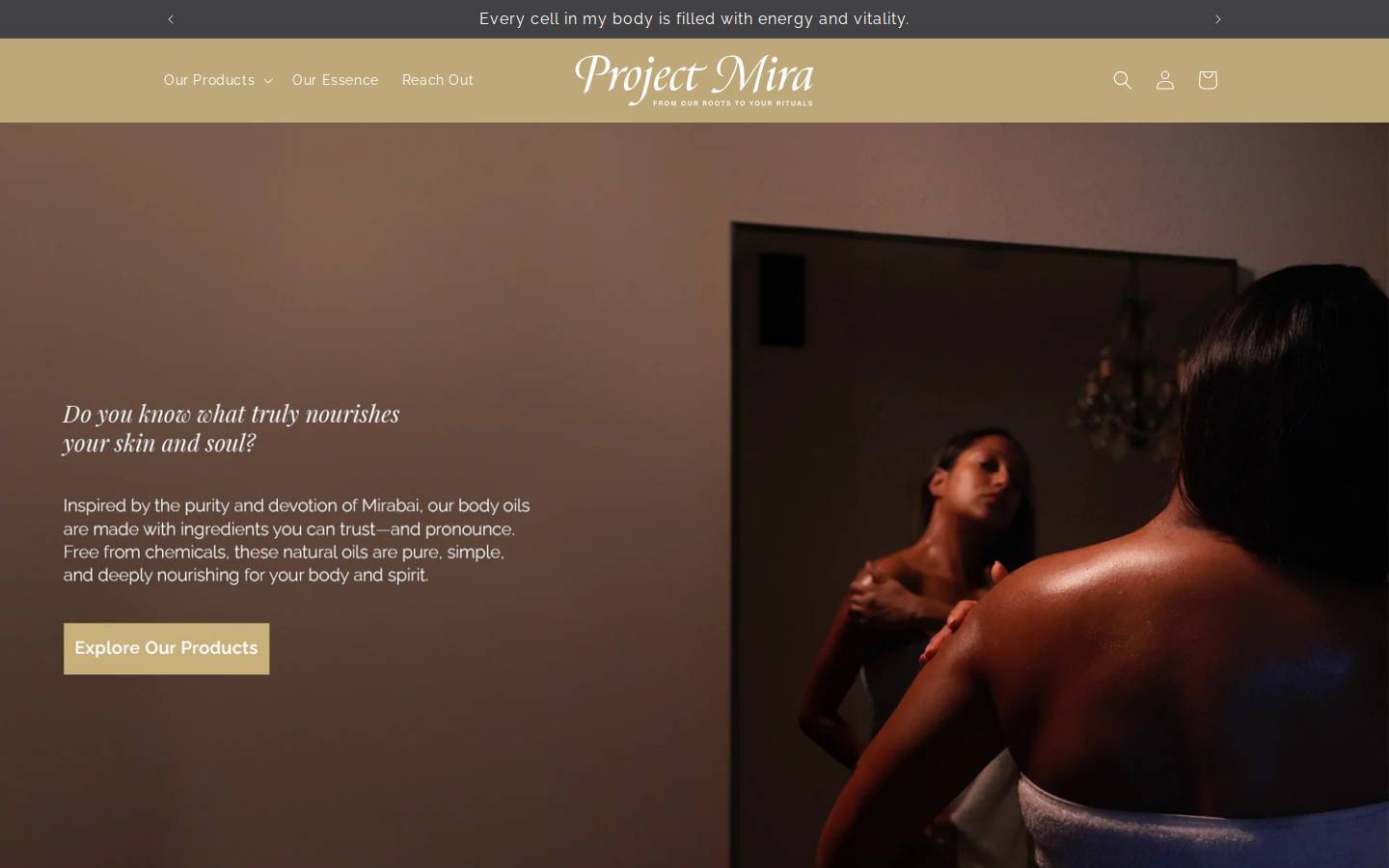 pmprojectmira.com homepage screenshot